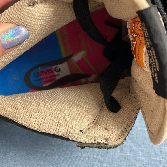 Gravis black men’s Lowdown Hi Cut hemp skate shoes size 11.5 - Picture 10 of 10